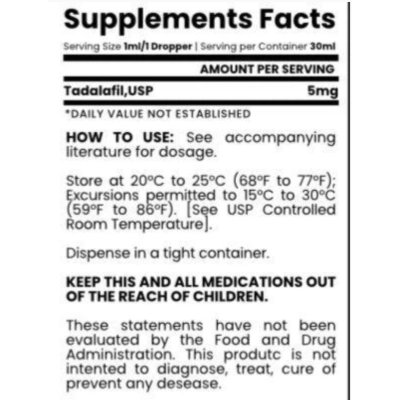 Tadala 5.0 30ml, NatuPharm