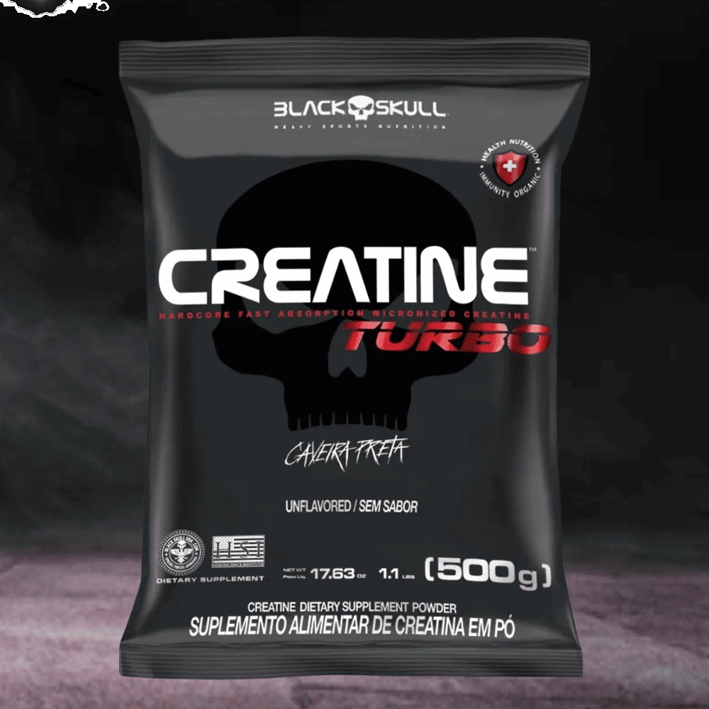 Creatina Turbo Refil, 500g - Black Skull