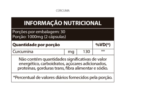 Cúrcuma Longa, 500mg, 60 Cápsulas, QualyNutri
