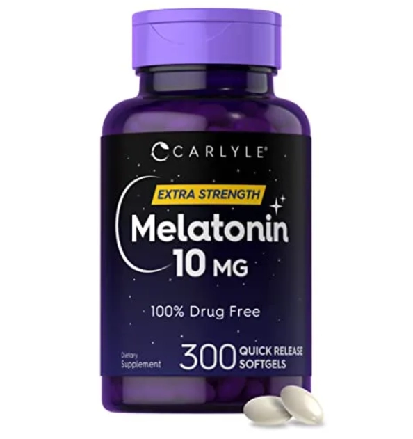 Melatonina 10mg, 300 Capsulas, Carlyle