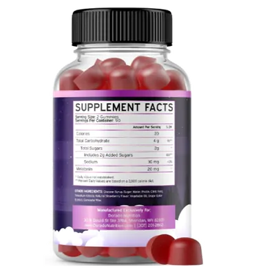 Melatonina 20mg, 180 Gomas, Dorado