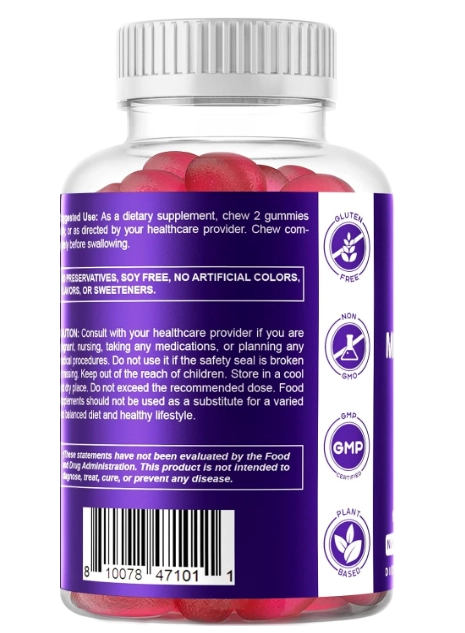 Melatonina 20mg, 60 Gomas Sabor Amora, Vitamatic