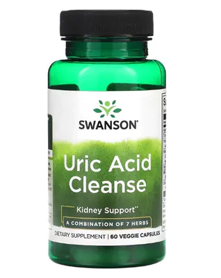 Ácido Úrico Limpeza, Uric Acid, 60 Cápsulas, Swanson