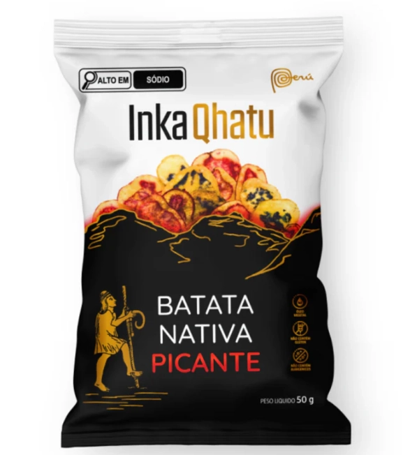 Chips de Batata Nativa Picante, 50g, Inka Qhatu
