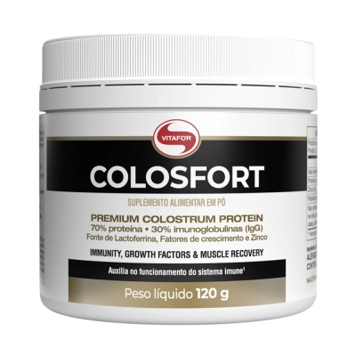 Colosfort Premium Colostrum Protein, Imunidade e Saúde Intestinal, 120g, Vitafor