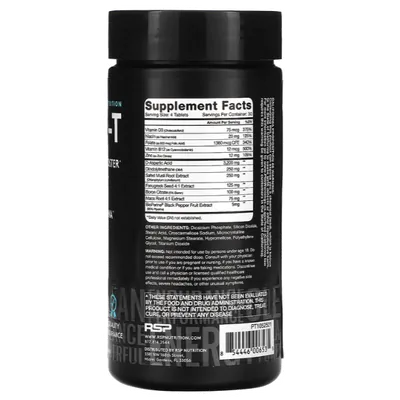 Prime-T, Reforço de Testosterona, 120 Comprimidos, RSP Nutrition