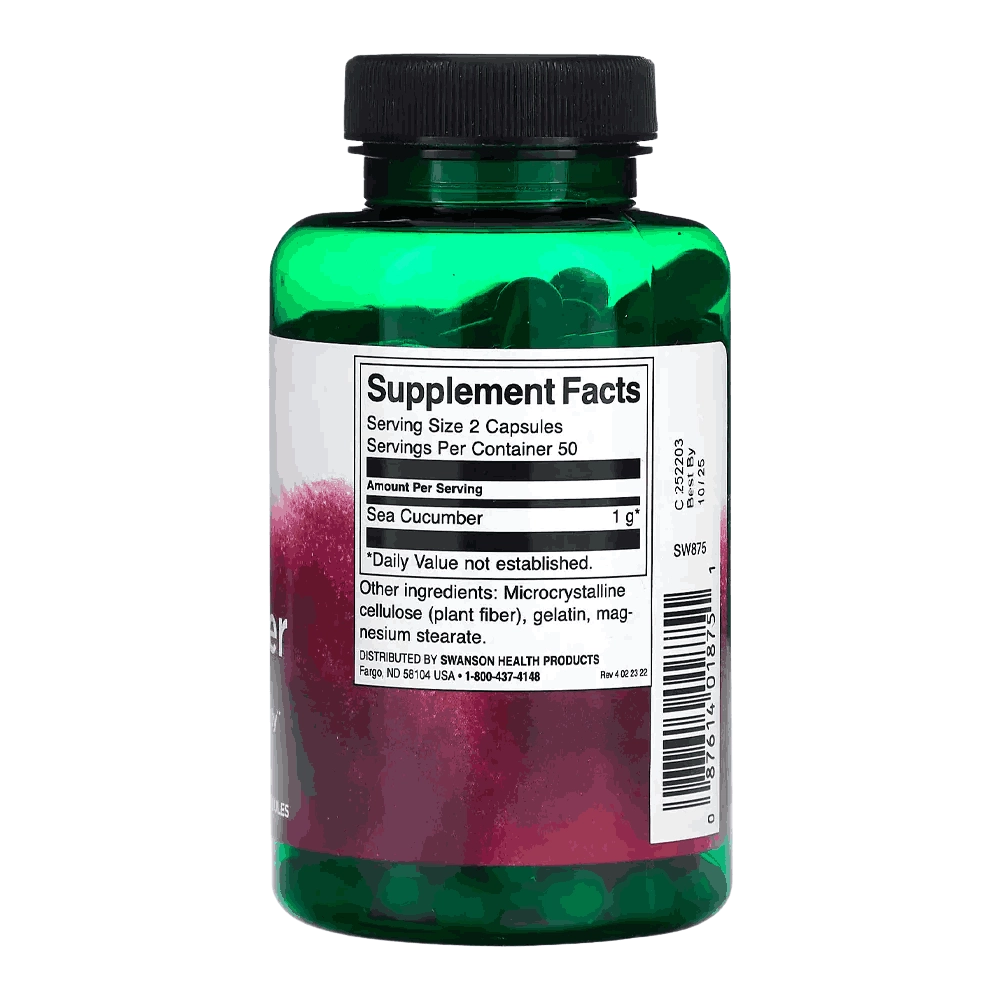 Pepino do Mar 500mg, 100 Capsulas - Swanson 