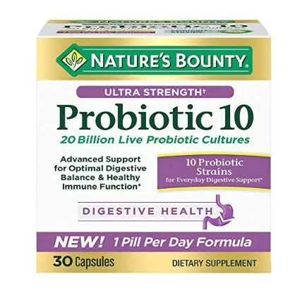 Probiótico 10, 170mg, 30 Cápsulas, Nature's Bounty