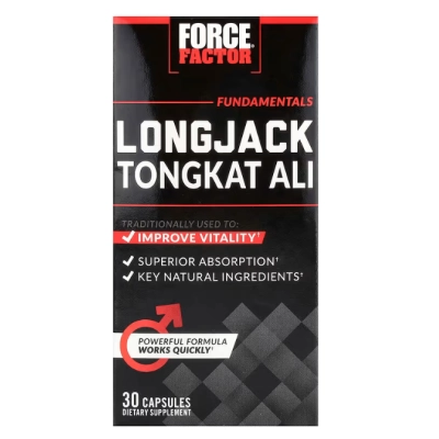 Longjack Tongkat Ali 500mg, 30 Cápsulas, Force Factor