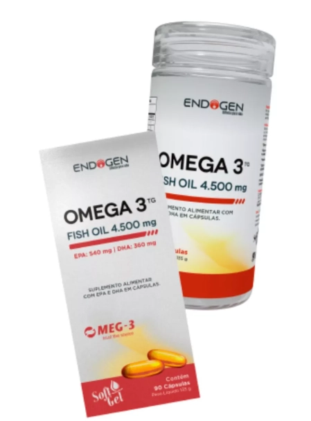 Ômega-3 TG Fish OIL 4.500 mg, 90 Cápsulas, Endogen