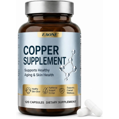 GHK-CU, Peptídeo de Cobre, 120mcg, 120 Cápsulas, EAONE