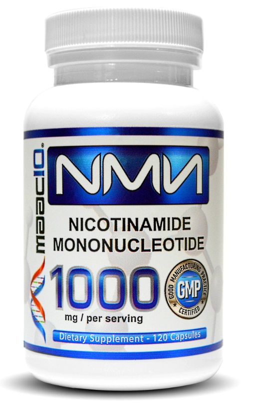 NMN 1000mg, Suporte Avançado para Níveis de NAD+, 120 Cápsulas, MAAC10