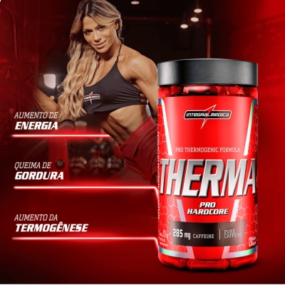 Therma Pro Hardcore com Cafeina, 285mg, 120 Cápsulas, Integralmedica