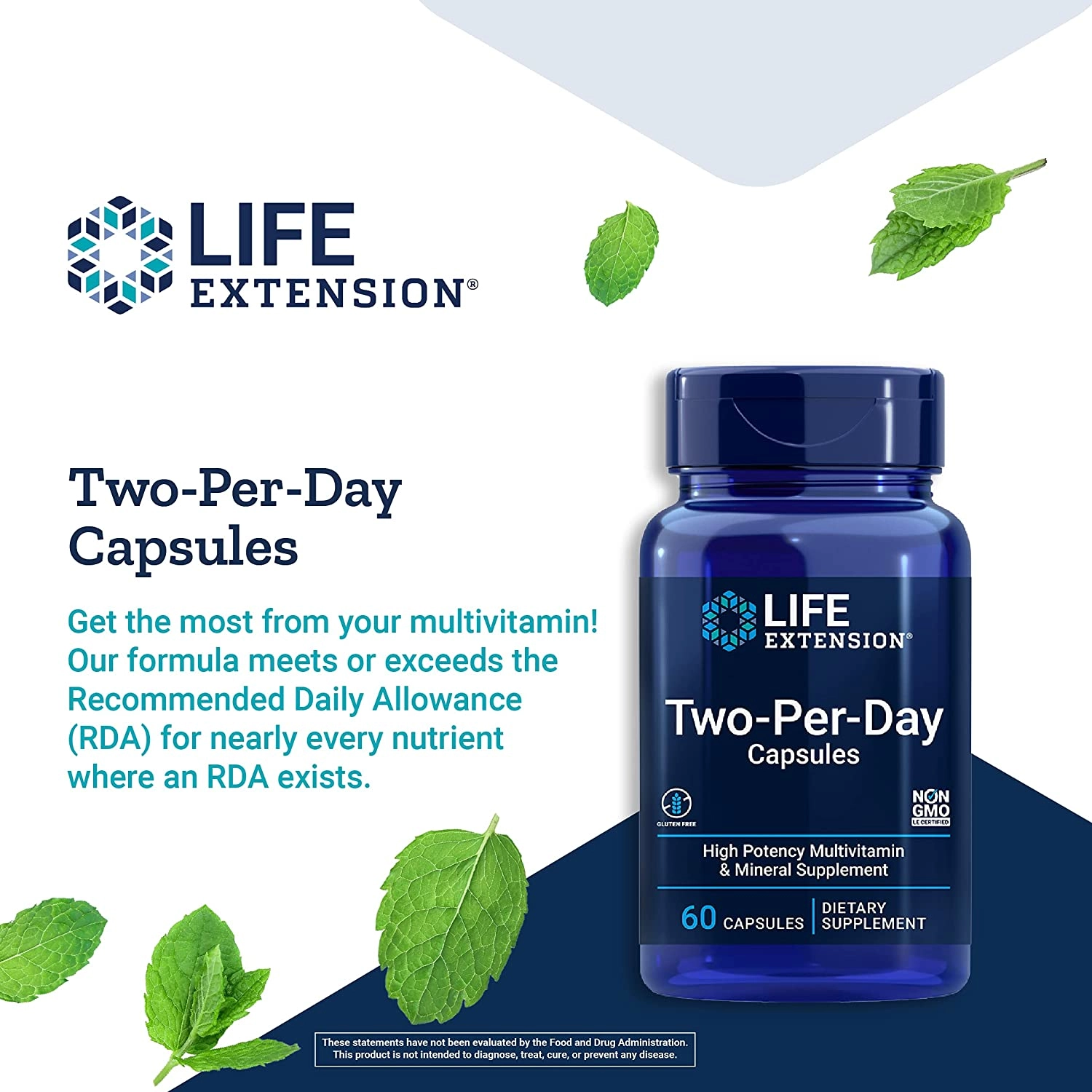 Multivitamínico, Two Per Day, Life Extension 60 Cápsulas