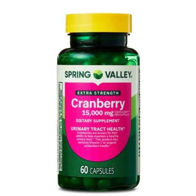 Extrato de Cranberry 15000mg, 60 Cápsulas, Spring Valley