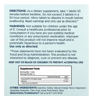 Children's Sleep, Auxilio ao sono infantil, Natural Therapeutics, 30 comprimidos sabor Laranja, Creekside