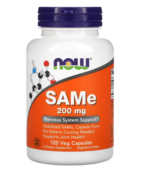 SAMe 200mg, Dissulfato Tosilato,  120 Cápsulas, Now