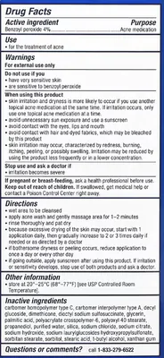 Creme Facial Tratamento de Limpeza, 4% de peróxido de Benzoíla, Controle Diário, 170g, PanOxyl