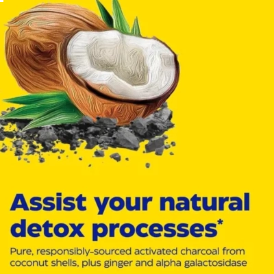 ACTIVATED CHARCOAL, 60 CAPSULAS, ENZYMEDICA