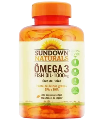 Fish Oil, Ômega 3, 1000mg, 320 Cápsulas, Sundown