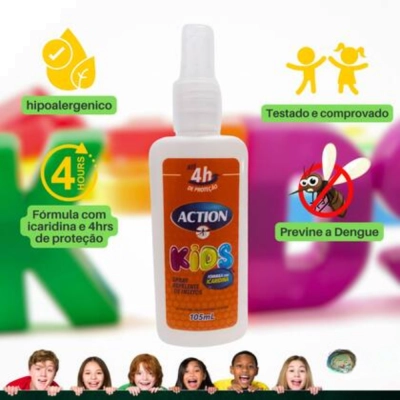 Repelente Spray Icaridina Action Kids, 105ml - Gold Pharma