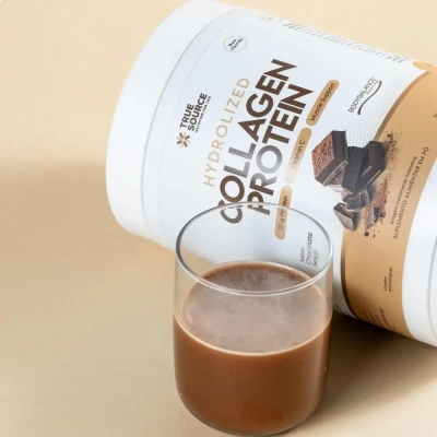 Collagen Protein, Sabor Chocolate Belga, 450g, True Source