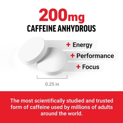 Cafeína, 200 Mg, Force Factor, 100 Comprimidos - Force Factor