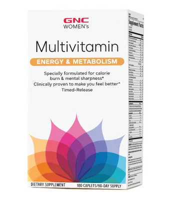 Multivitamínico Ultra Mega Energy & Metabolism, 180 Cápsulas, GNC