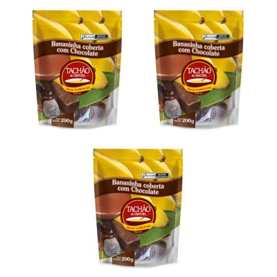 Bananinha Artesanal, 3 Unidades, Sabores, Tachão Ubatuba