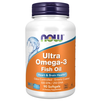 Ultra Ômega 3, 500 EPA 250 DHA, Softgels, Now