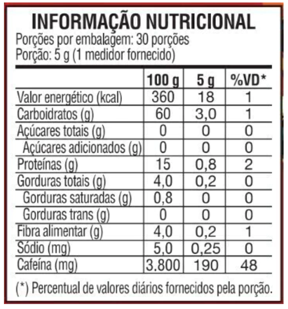 Guaraná Da Amazônia Em Pó, 100% Puro, 150g, Terramazonia