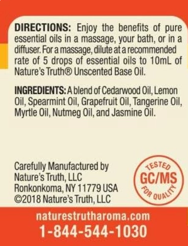 Óleo Essencial Happiness,  Aromatherapy, 15ml, Nature's Truth