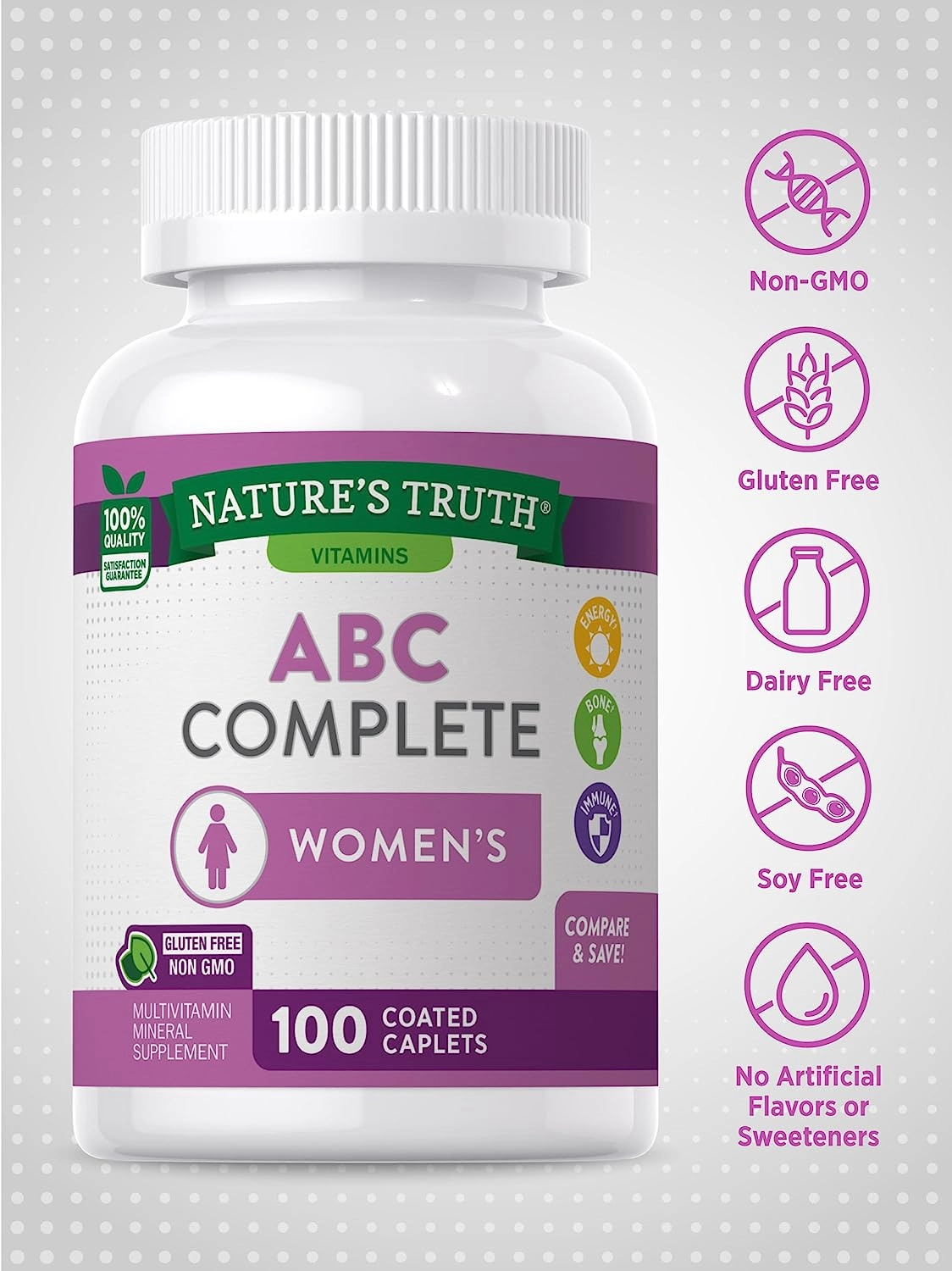 Multivitamínico Completo para Mulheres, 100 Comprimidos, Nature's Truth