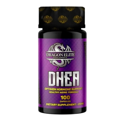 DHEA, Suporte Hormonal E Envelhecimento Saudável, 25mg, 100 Cápsulas, Dragon elite