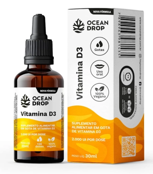 Vitamina D3 2000UI, 30ml, Ocean Drop