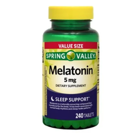 Melatonina 5mg, 240 Comprimidos, Spring Valley