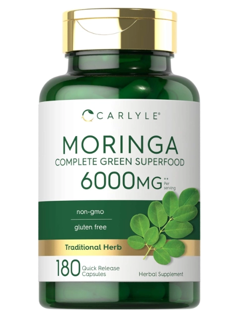 Moringa Oleífera, 6000mg, 180 cápsulas, Carlyle