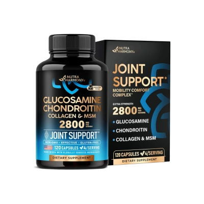 Joint Support, Extra Strength, 2800mg, 120 Cápsulas, Nutra Harmony