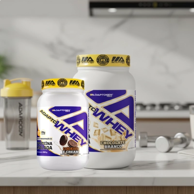 Adapto Whey, Proteína Isolada, Sabores, 900g, Adaptogen