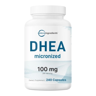 DHEA, 100mg, Equilíbrio Hormonal e Vitalidade, 240 Cápsulas, Micro Ingredients