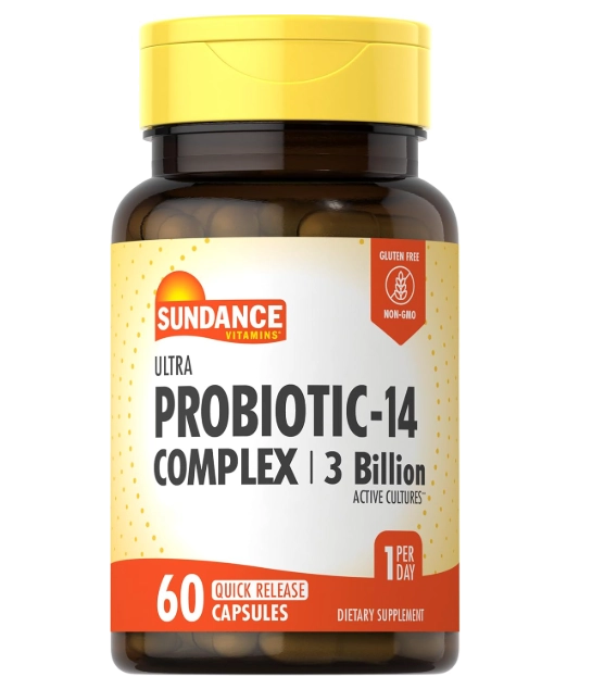 Probiótico-14 3 bilhões, 60 Cápsulas, Sundance
