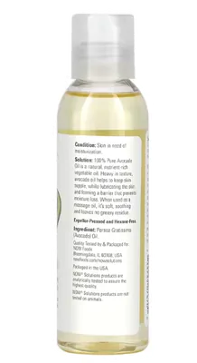 Solução, Óleo de Abacate, 118ml, Now