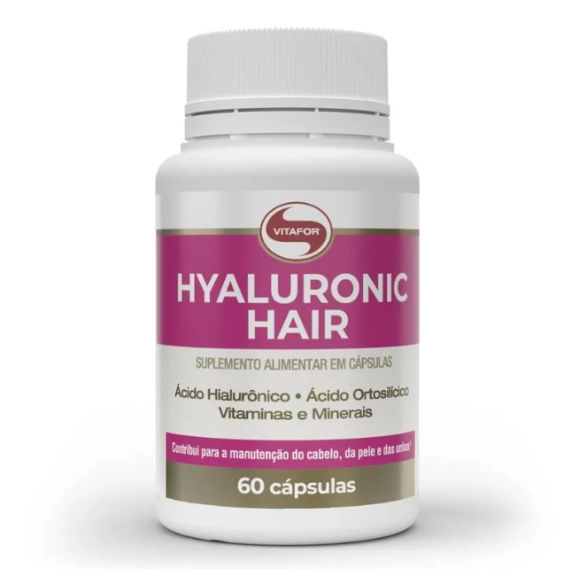 Hyaluronic Hair, 60 Cápsulas, 500mg, Vitafor