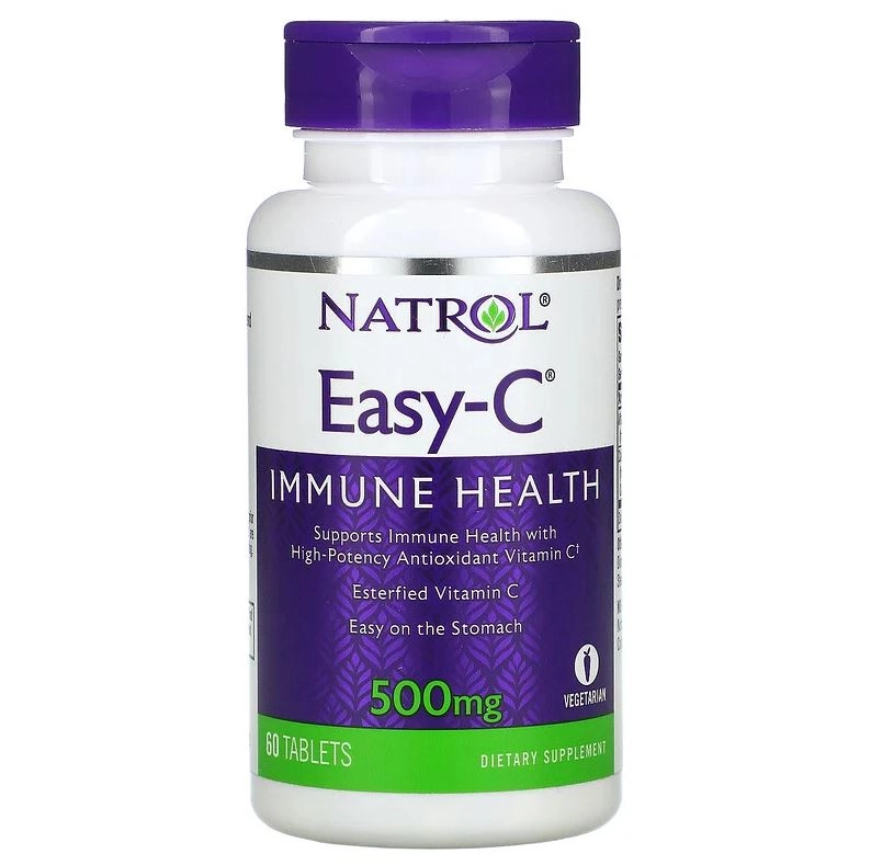 Easy-C, 500mg, (Saúde Imunológica) 60 Tablets, Natrol