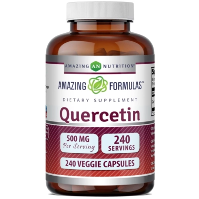 Quercetina 500mg, 240 Cápsulas, Amazing Nutrition