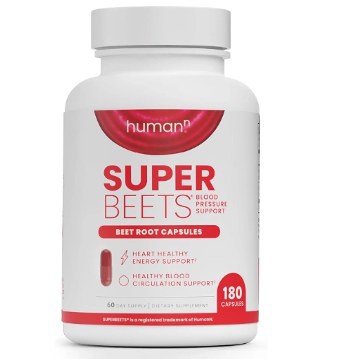 SuperBeets, Raiz de Beterraba 1000mg, 180 Cápsulas, HumanN