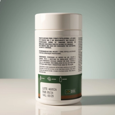 Vitamina B5, Ácido Pantotênico, 60 Cápsulas, Naturalvitae