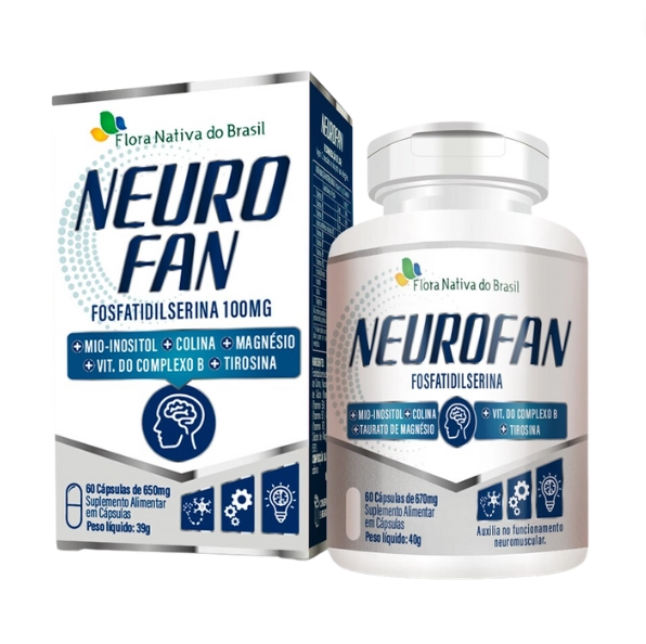 Neurofan (Fosfatidilserina), 670mg, 60 Cápsulas, Flora Nativa