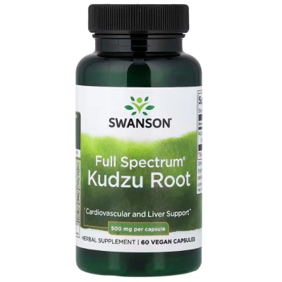 Raiz de Kudzu Full Spectrum 500mg, 60 Cápsulas, Swanson