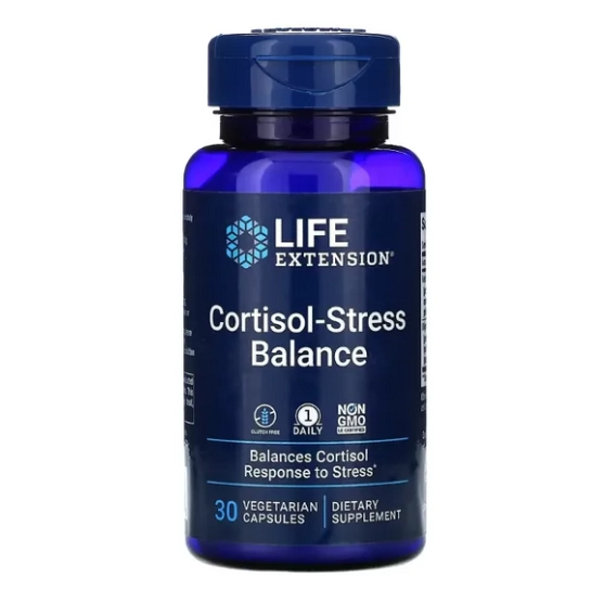 Equilíbrio de Cortisol-Estresse, 30 Cápsulas, Life Extension